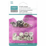 UNIQUE SEWING Halo Snaps Black - 11.5mm (½") - 8 sets