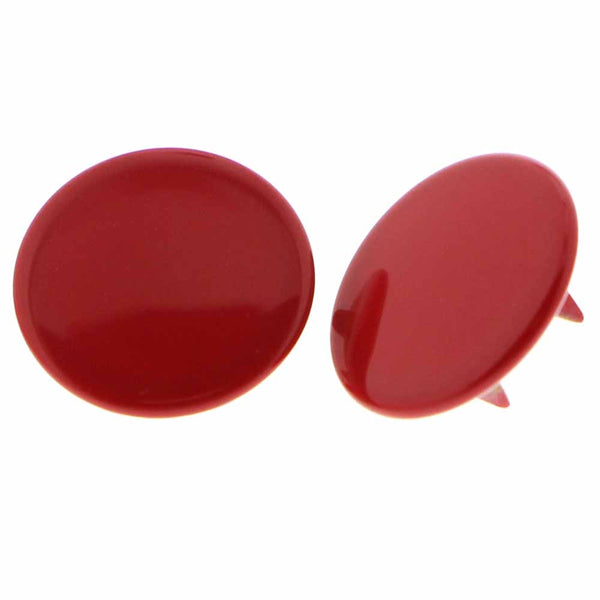 UNIQUE SEWING Cap Snaps Red - 11.5mm (½") - 6 sets