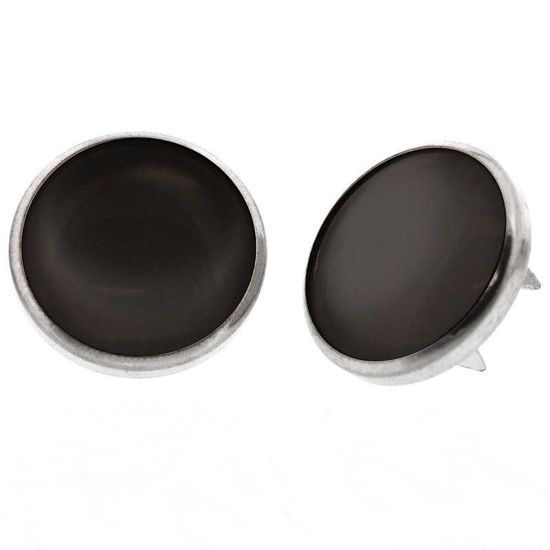 UNIQUE SEWING Boutons-pression perlés sans couture noir - 11.5mm (½") - 6 paires