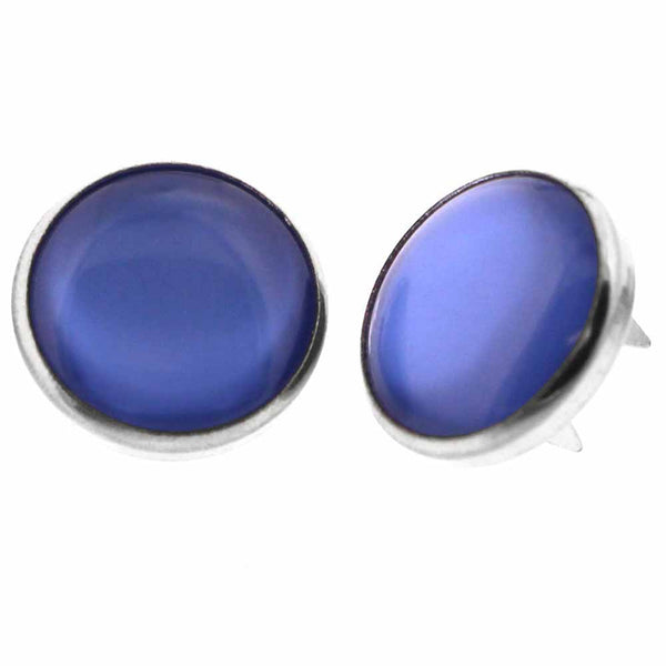 UNIQUE SEWING Boutons-pression perlés sans couture bleu marin - 11.5mm (½") - 6 paires