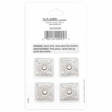UNIQUE SEWING Square Snap Fasteners - 21mm (⅞") - Silver - 4 sets