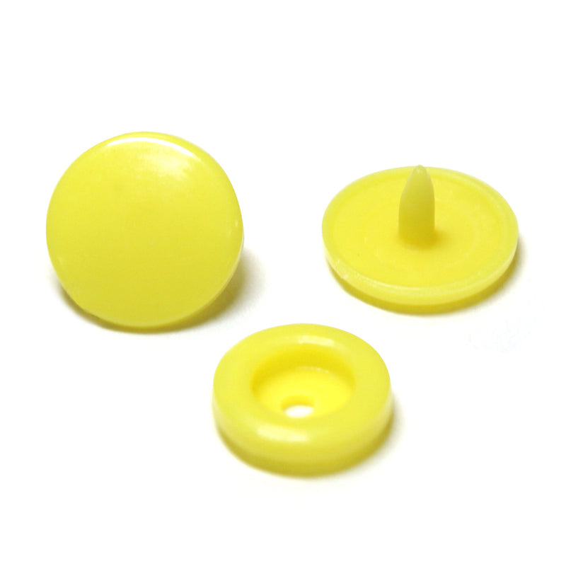 UNIQUE SEWING Boutons-pression à coudre - jaune no 2 / 11mm (⅜") - 30 paires