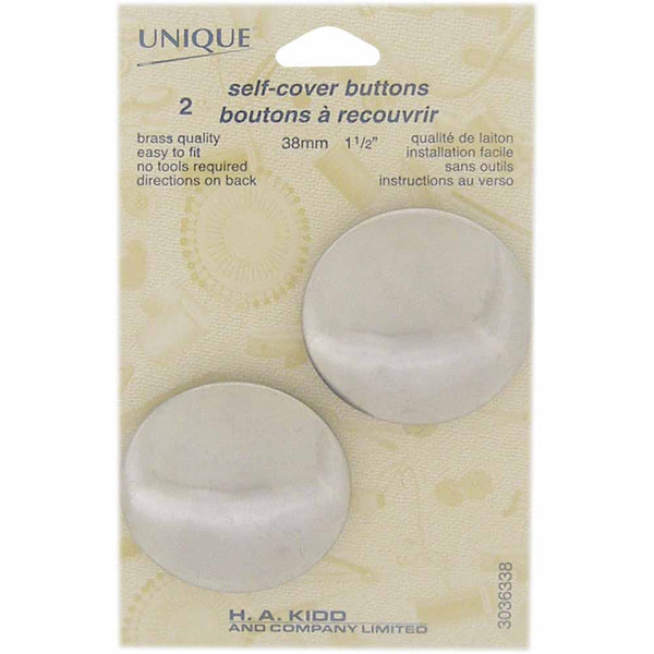 UNIQUE SEWING Buttons to Cover - 38mm (1½") - 2 sets