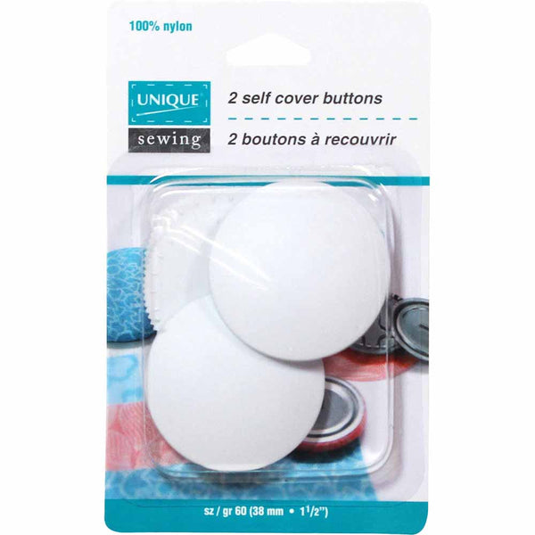 UNIQUE SEWING Buttons to Cover - Nylon - size 60 - 38mm (1½") - 2 sets