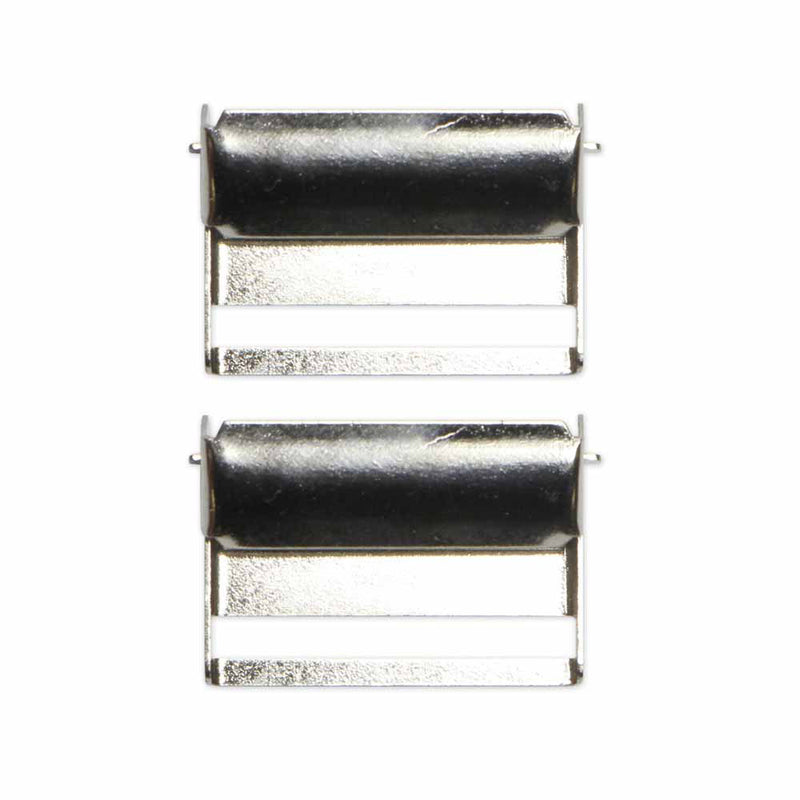 UNIQUE SEWING Suspender Slides - Silver - 2 pcs - 25mm (1")