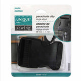UNIQUE SEWING Parachute Buckle - Plastic - 38mm (1½") - Black