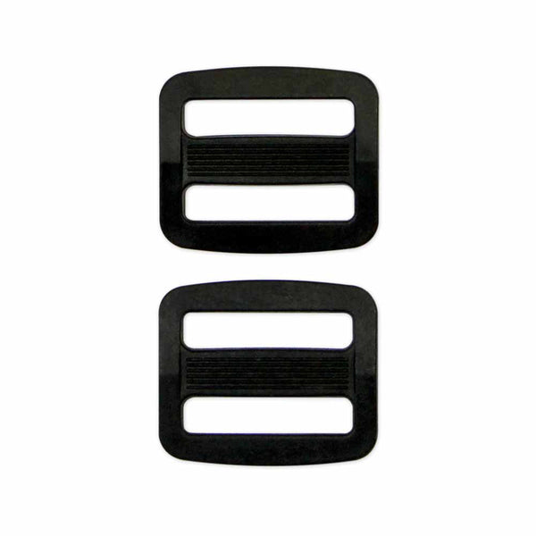 UNIQUE SEWING Strap Adjuster - Plastic - 19mm (¾") - Black - 2 pcs