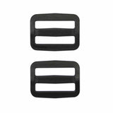 UNIQUE SEWING Strap Adjuster - Plastic - 25mm (1") - Black - 2 pcs