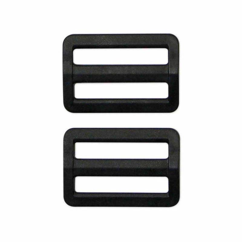 UNIQUE SEWING Strap Adjuster - Plastic - 32mm (1¼") - Black - 2 pcs