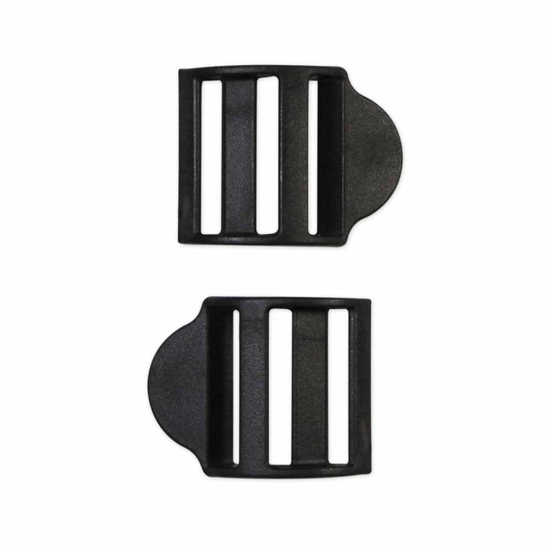 UNIQUE SEWING Boucles ladderlock - plastique - 25mm (1") - noir - 2 mcx