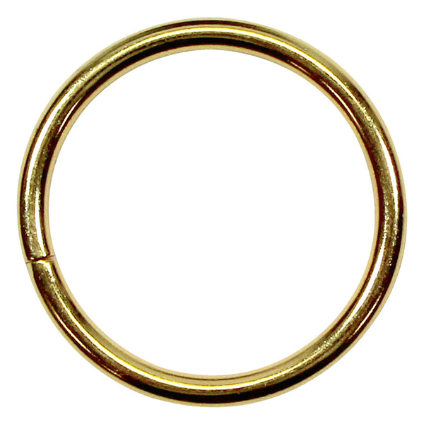 UNIQUE SEWING Round Rings - 38mm (1½") - Gold - 4 pcs.