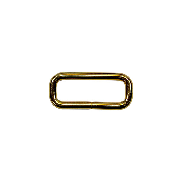 UNIQUE SEWING Rectangle Rings - 25mm (1") - Gold - 4 pcs.