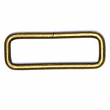 UNIQUE SEWING Rectangle Rings - 38mm (1½") - Antique Gold - 4 pcs.