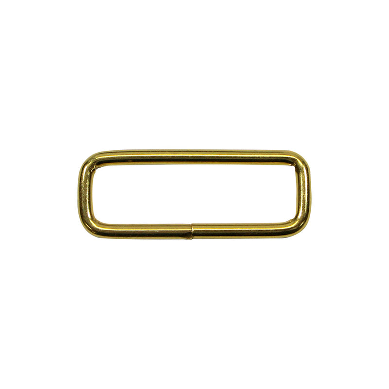 UNIQUE SEWING Rectangle Rings - 38mm (1½") - Gold - 4 pcs.