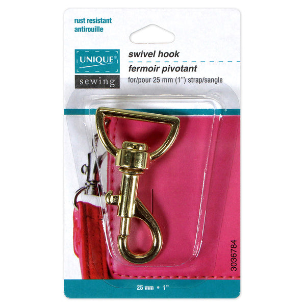UNIQUE SEWING Swivel Hook - 25mm (1) - Gold