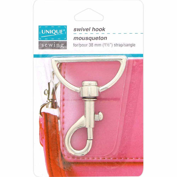 UNIQUE SEWING Swivel Hook - 38mm (1½") - Silver