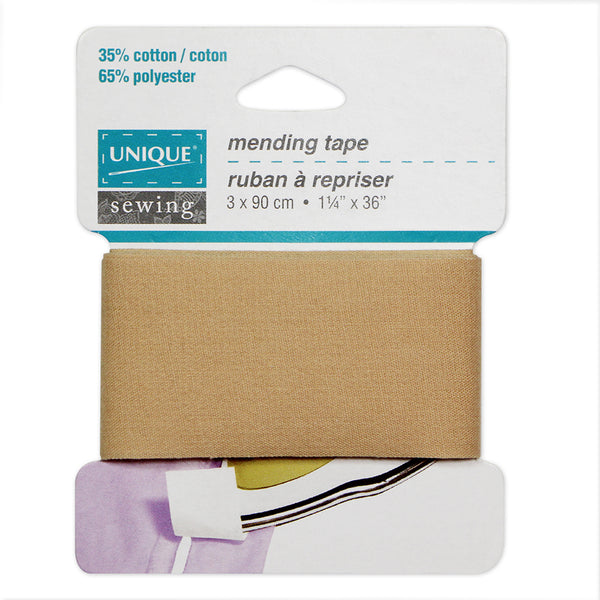 UNIQUE SEWING Mending Tape Beige - 3.2cm x 0.9m (1¼ " x 36")