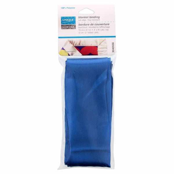UNIQUE SEWING Blanket Binding 10cm x 4.1m - Medium Blue