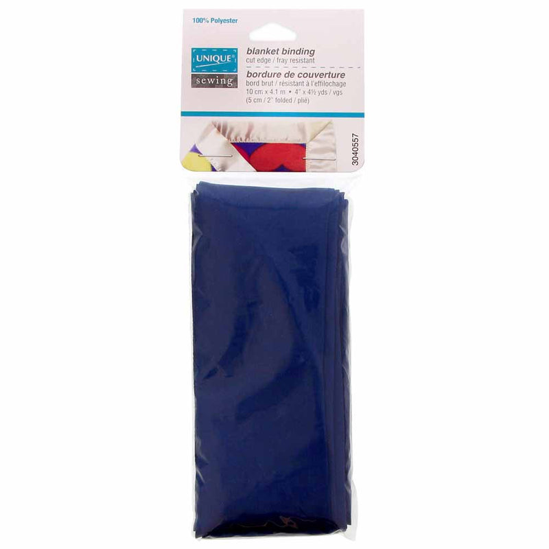 UNIQUE SEWING Blanket Binding 10cm x 4.1m - Navy Blue