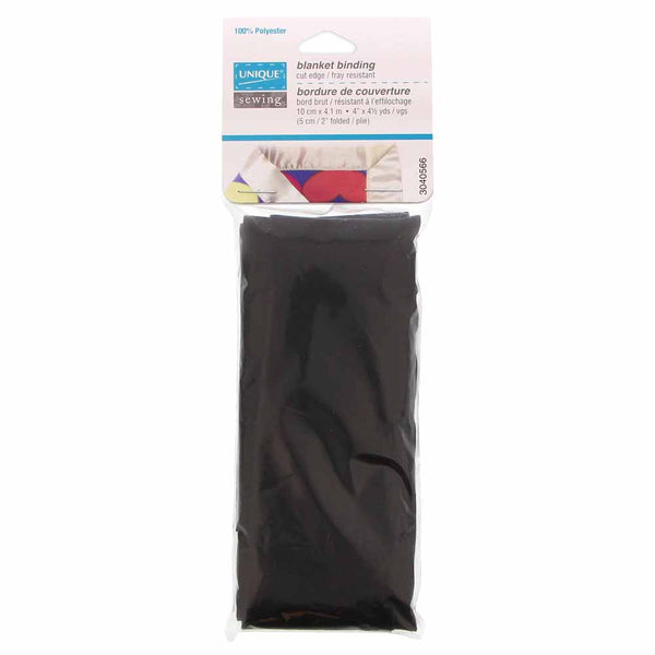 UNIQUE SEWING Blanket Binding 10cm x 4.1m - Black