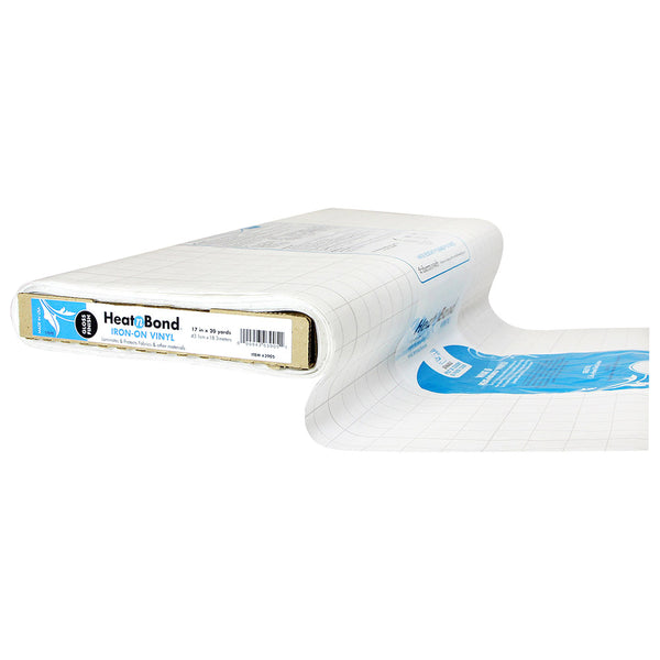 HEATNBOND Iron-On Vinyl - 43cm x 18.25m (17" x 20yds) - Lustre Finish