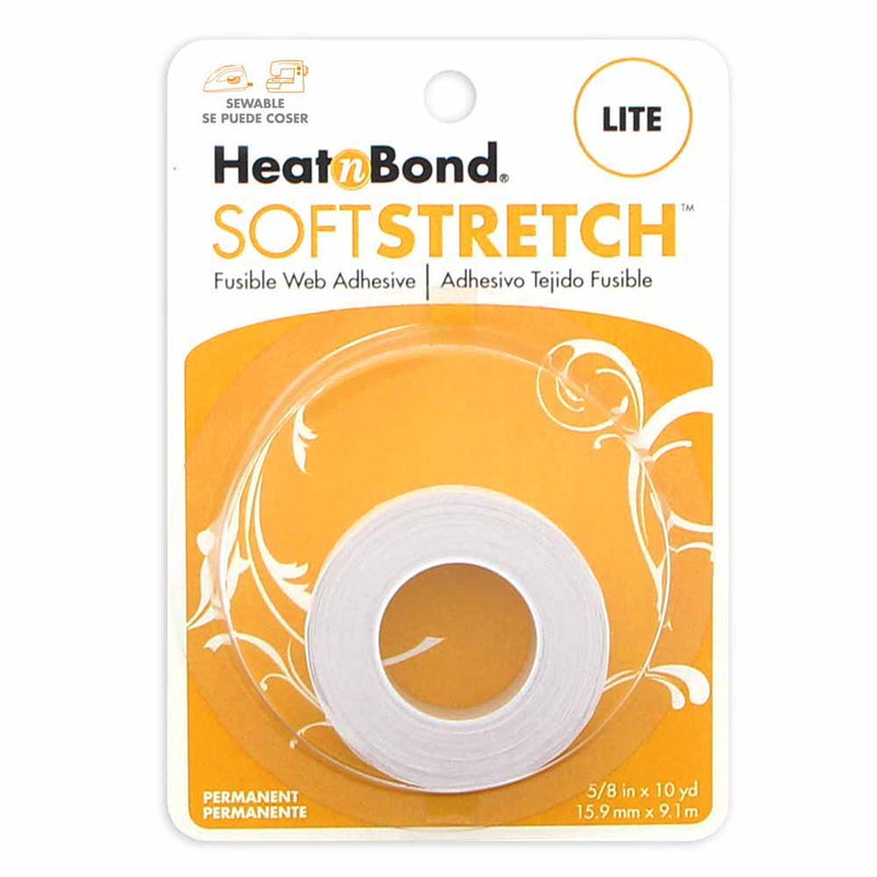 HEATNBOND Soft Stretch™ Lite Sewable Iron-On Adhesive - 16mm x 9.1m (⅝ x  10yd) Tape