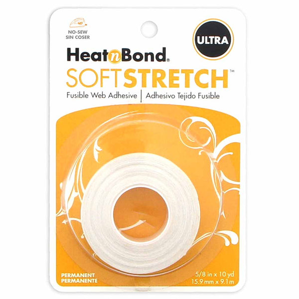 HEATNBOND Soft Stretch™ Ultra No-Sew Iron-On Adhesive - 16mm x 9.1m (⅝" x 10yd) Tape