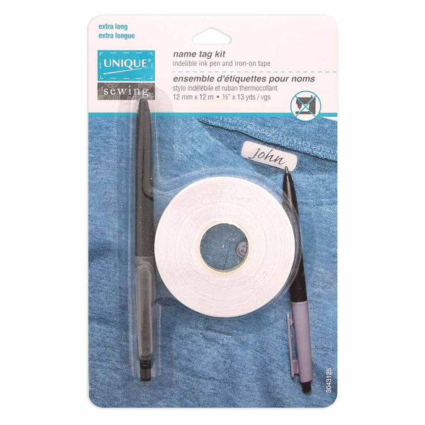 UNIQUE Name Tag Kit Pen and 12m Tape – Fabricville