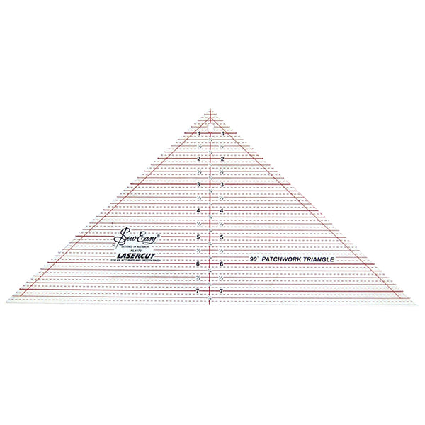 Règle de triangles à 90° SEW EASY - 7½" x 15½" (19 x 39.4cm)