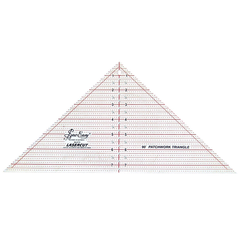 SEW EASY Triangle Ruler 90° - 7½" x 15½" (19 x 39.4cm)