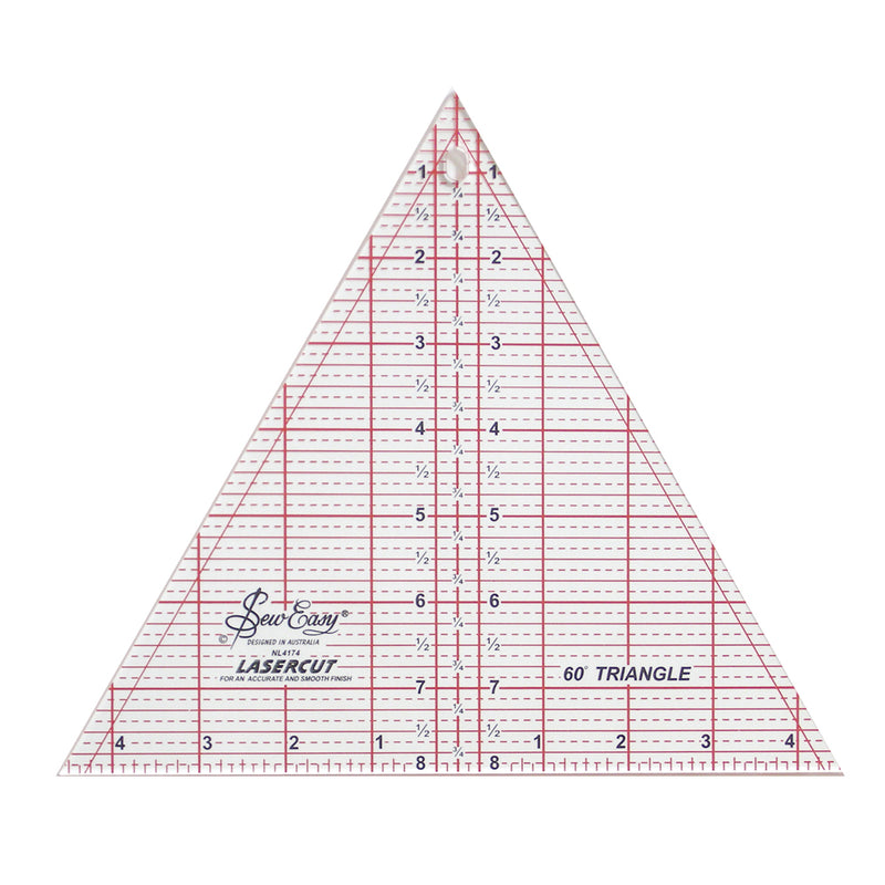 SEW EASY Triangle Ruler 60° - 8" x 9¼" (20.3 x 23.5cm)