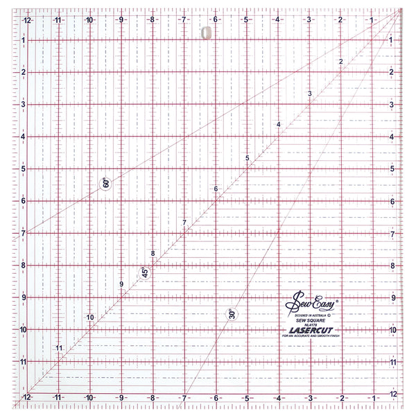 SEW EASY Square Ruler - 12½" x 12½" (31.75 x 31.75cm)