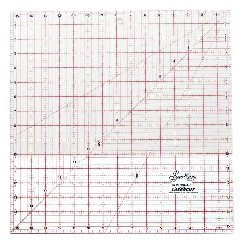 SEW EASY Square Ruler - 15½" x 15½" (39.3 x 39.3cm)