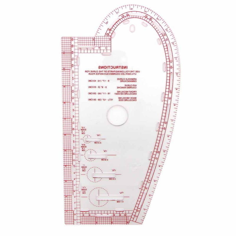 Sewing Rulers And Guides For Fabric Plastics Sewing Ruler Cm And Inches  Measuring Gauge Seam Guide Ruler For Quilting And Sewing
