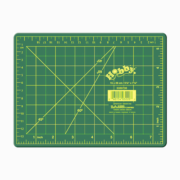 HOBBY Green Cutting Mat - 6" x 8" (15 x 20 cm)