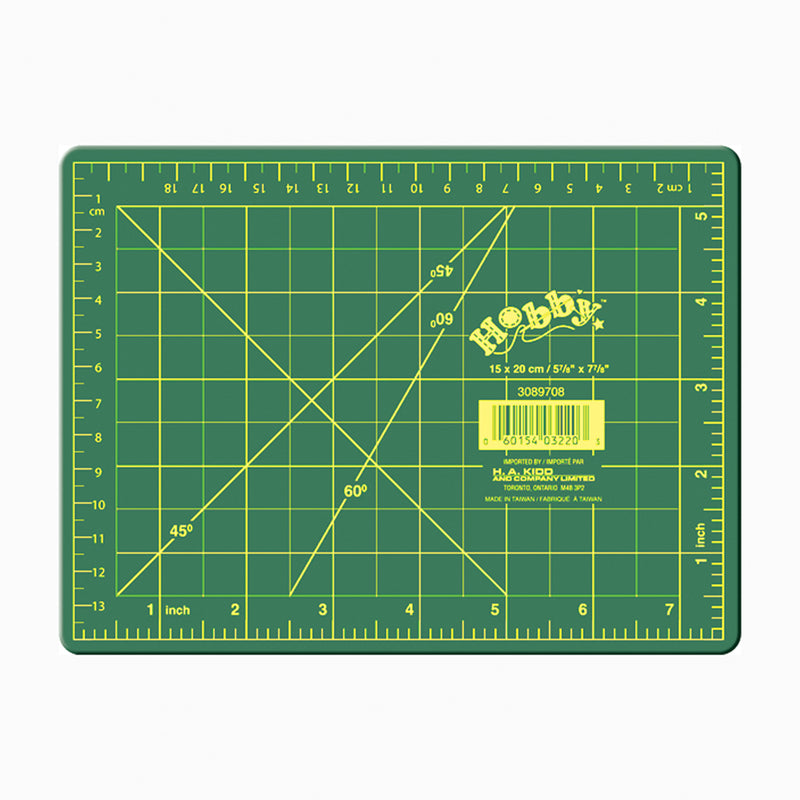 Tapis de coupe verte HOBBY - 6" x 8" (15 x 20 cm)