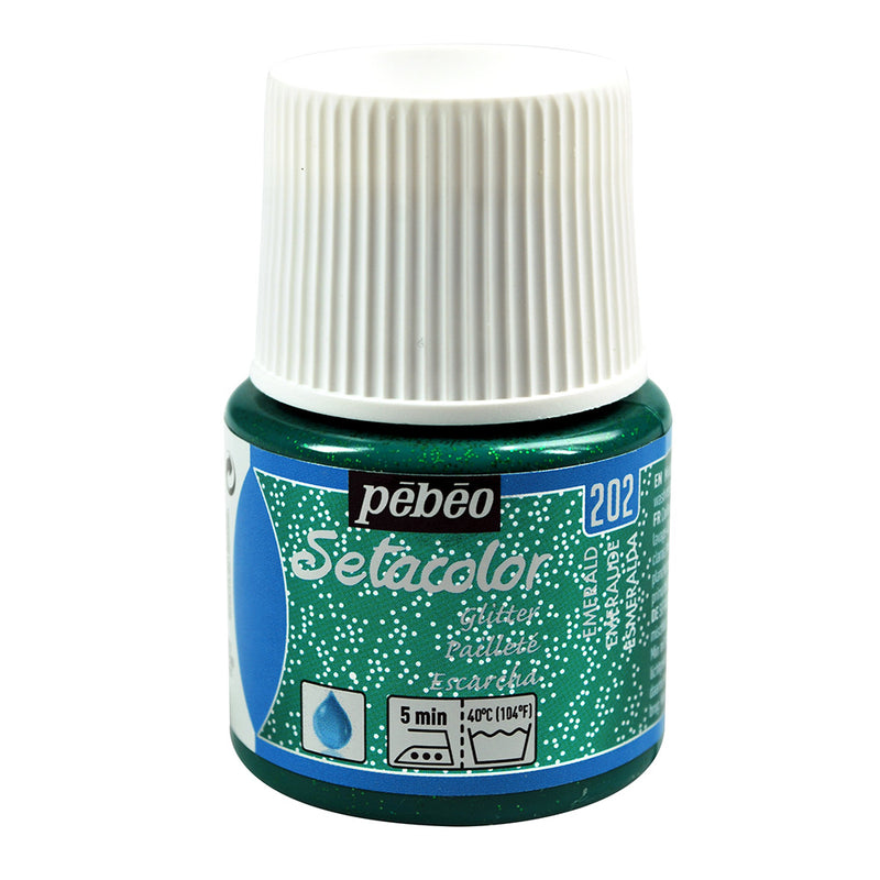 SETACOLOR LIGHT FABRICS GLITTER 45 ML EMERALD