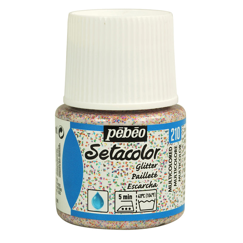 SETACOLOR LIGHT FABRICS GLITTER 45 ML MULTICOLORED