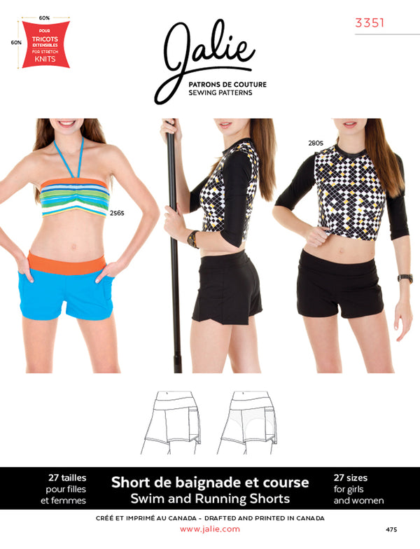 Jalie Pattern 3351 - Swim shorts