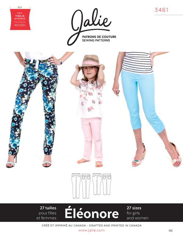 Jalie Pattern 3461 - ÉLÉONORE Pull-On Jeans