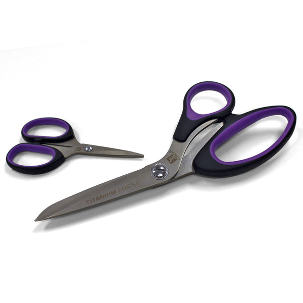 TITECH 2 Piece Scissors Gift Set - 8½" Dressmakers' and 4½" Embroidery Scissors