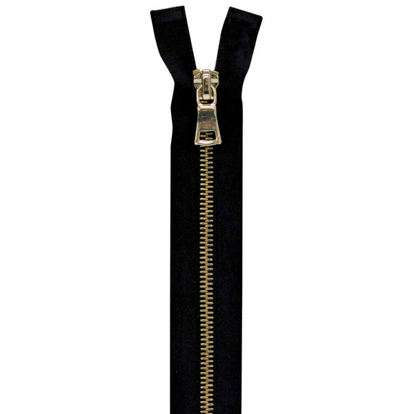 VIZZY Fashion One-Way Separating Zipper 50cm (20") - Black - 1736