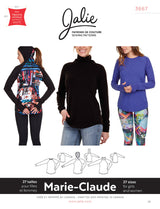 Jalie Pattern 3667 - MARIE-CLAUDE Raglan Pullovers