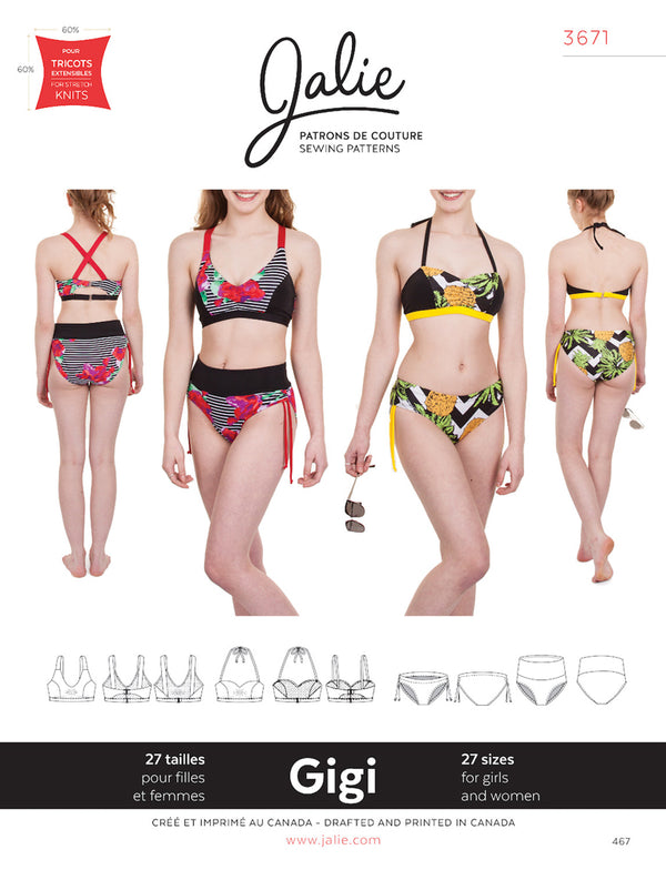 Jalie Pattern 3671 - GIGI Bikini / Tankini