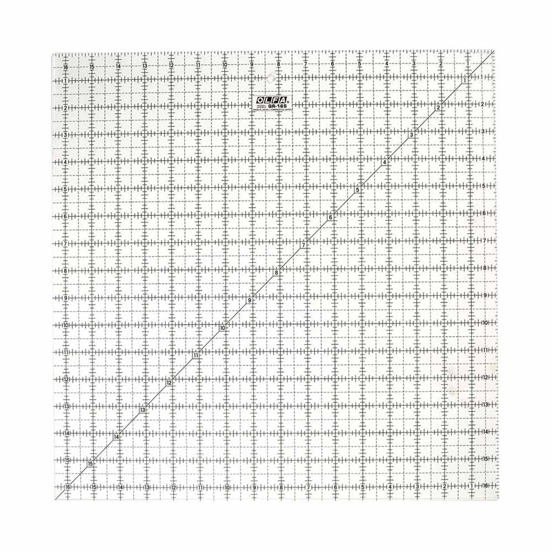 OLFA QR-16S - 16½" Square Frosted Acrylic Ruler