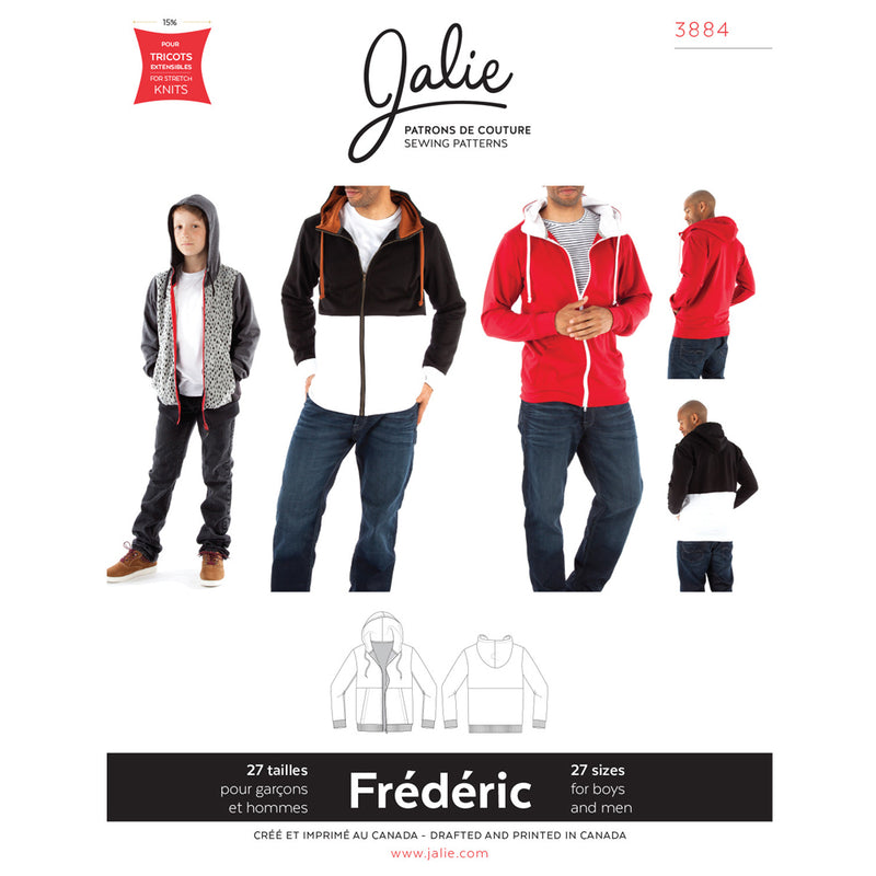 Jalie Pattern 3884 - FRÉDÉRIC Hoodie