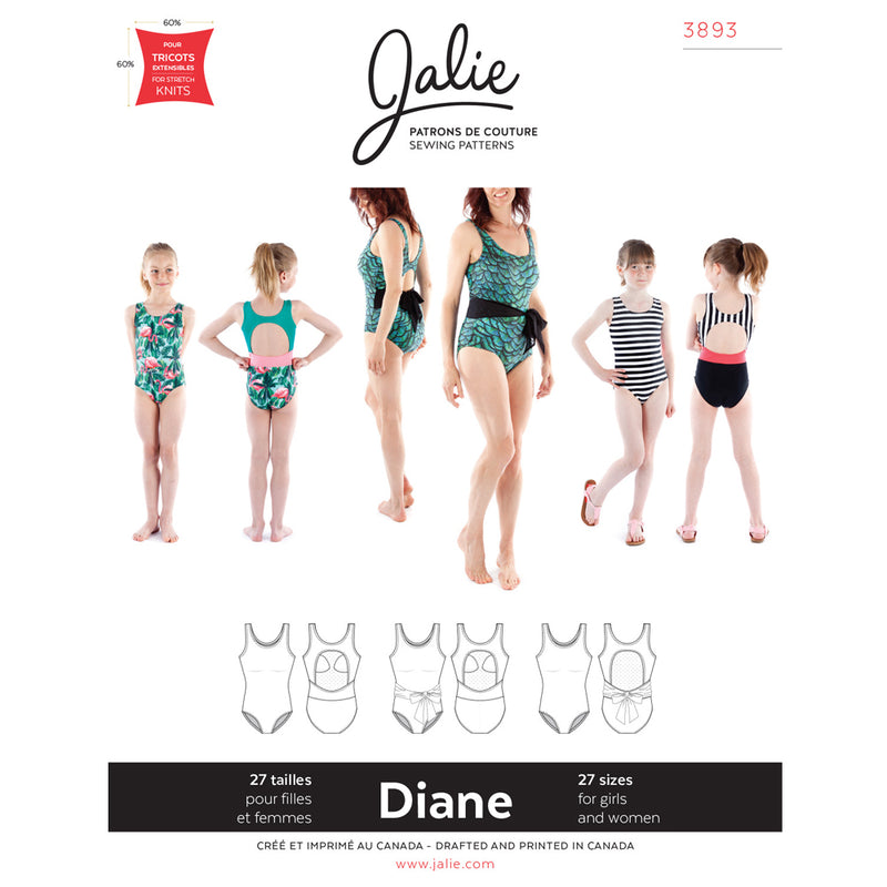 Jalie Pattern 3893 - DIANE Tank Swimsuit