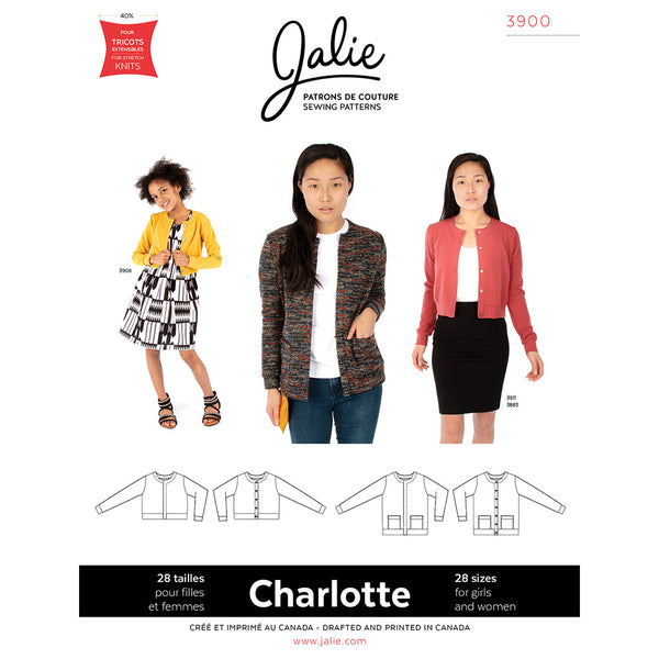 Jalie Pattern 3900 - CHARLOTTE Cardigans