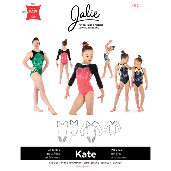 Patron Jalie 3901- Justaucorps de gymnastique KATE