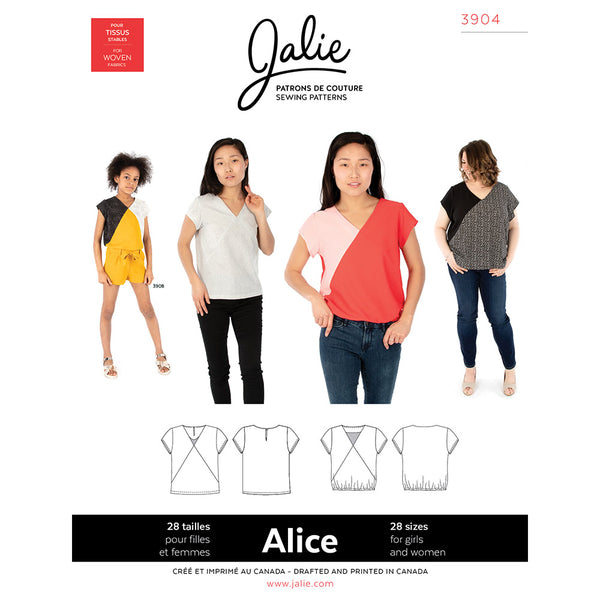 Jalie Pattern 3904 - ALICE V-Neck Blouse
